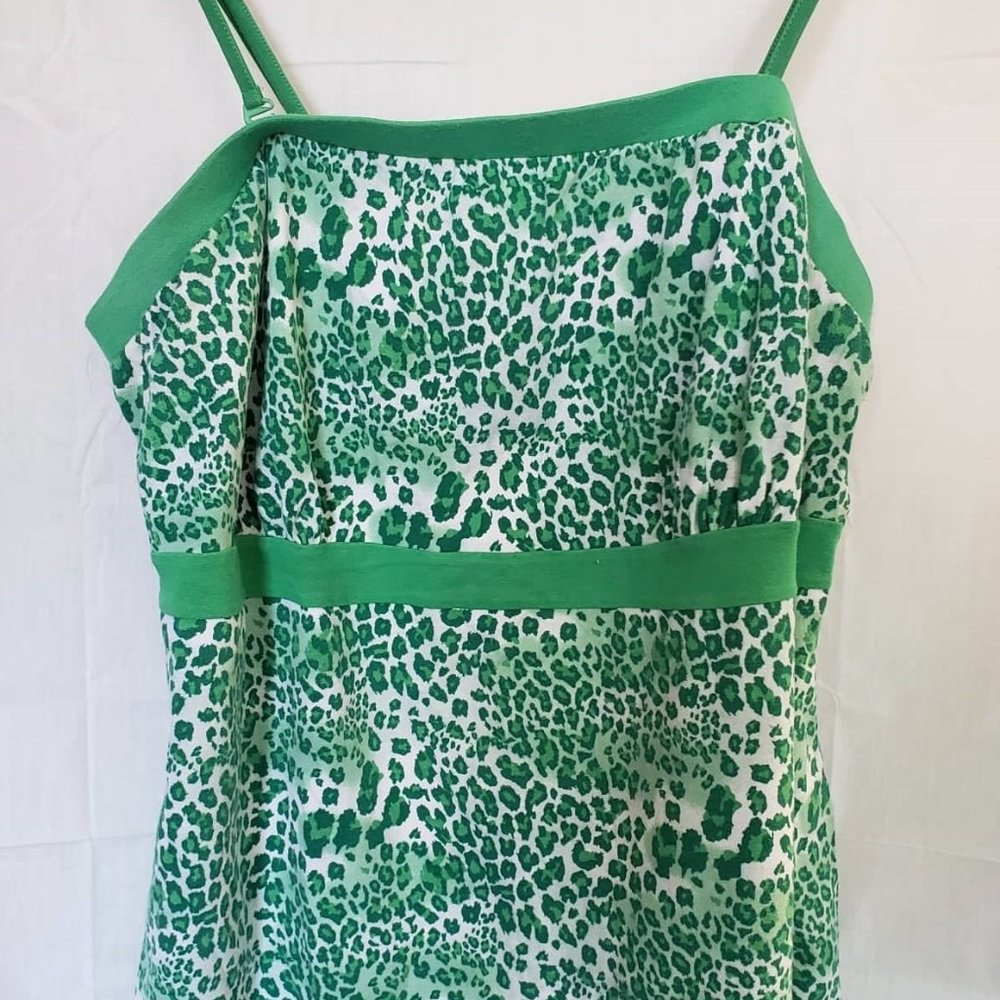 Venezia Green Leopard Print Convertible Top